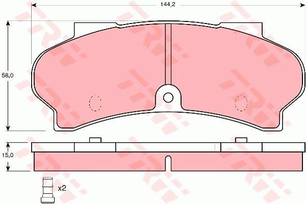 TRW GDB164 TRW COTEC disc brake pads, set GDB164