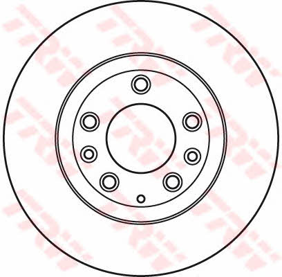 Front vented brake disc TRW DF6115