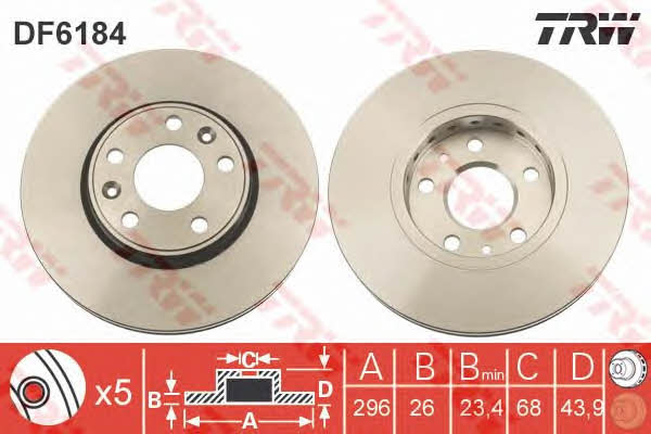 Buy TRW DF6184 – good price at EXIST.AE!