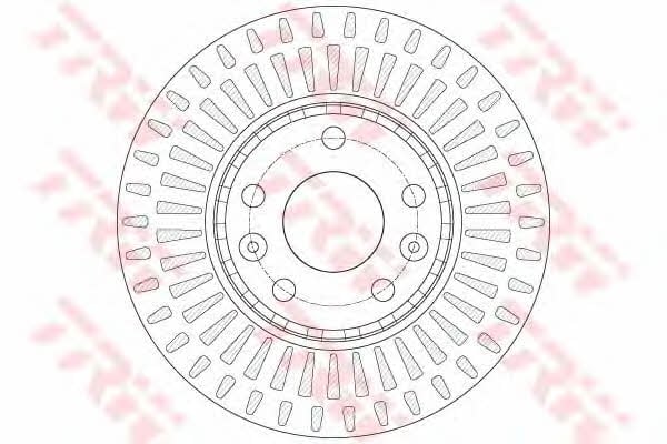 TRW Front vented brake disc – price 170 PLN