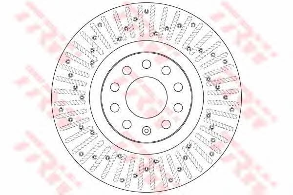 Front vented brake disc TRW DF6189S