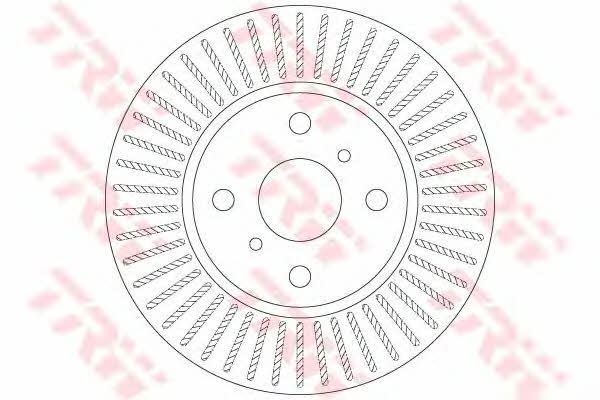 Brake disc Aston Martin: DF6225 TRW Front vented brake disc