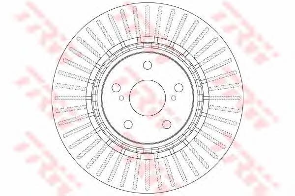 Front vented brake disc TRW DF6265