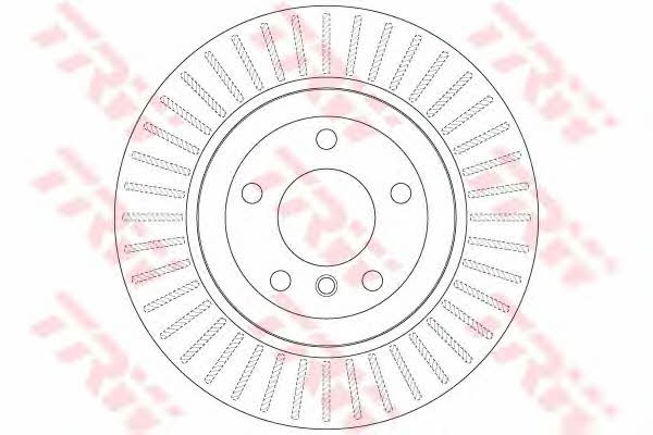 Rear vented brake disc TRW DF6299