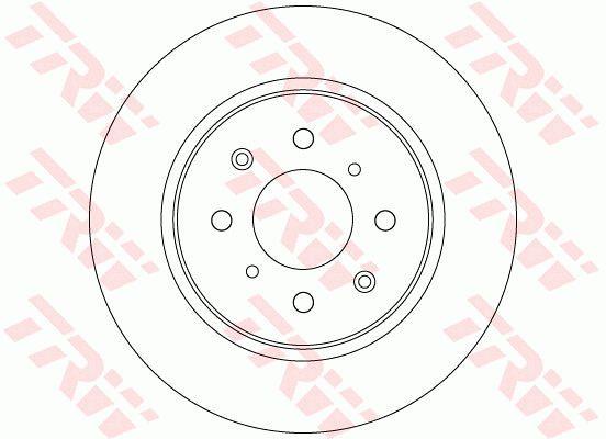 Rear solid brake disc TRW DF6318