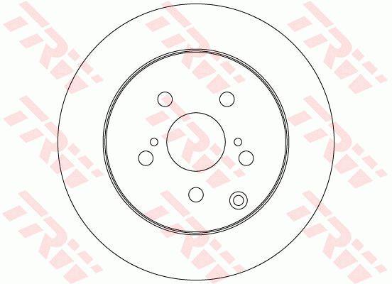 Rear solid brake disc TRW DF6319
