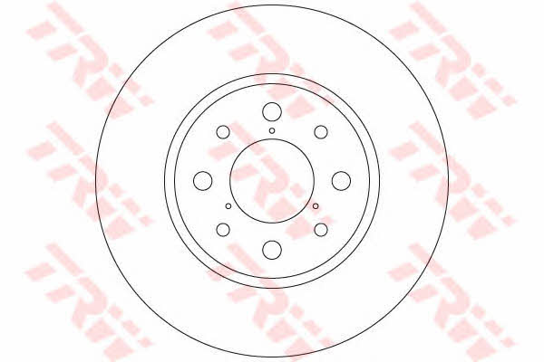 Rear solid brake disc TRW DF6347