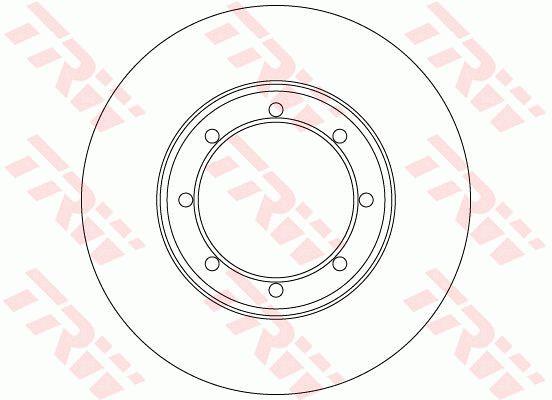 Rear solid brake disc TRW DF6372