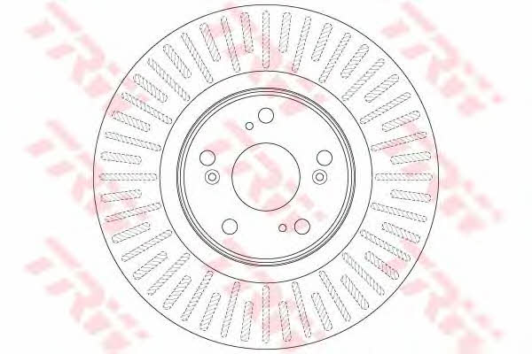 Front vented brake disc TRW DF6437