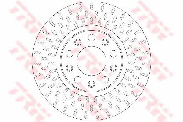 Front vented brake disc TRW DF6450