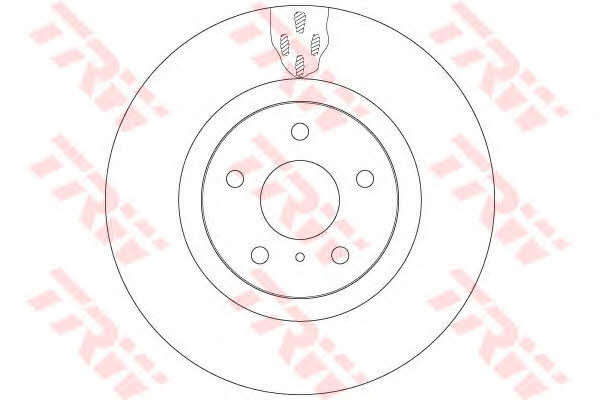 Front vented brake disc TRW DF6480