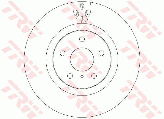 TRW DF6480 Front vented brake disc DF6480 DF6480 TRW Front vented brake disc