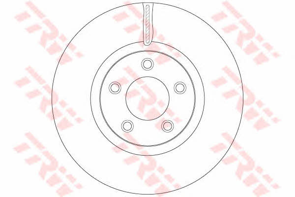 Front vented brake disc TRW DF6490S