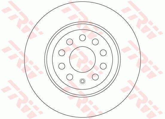 Rear solid brake disc TRW DF6504