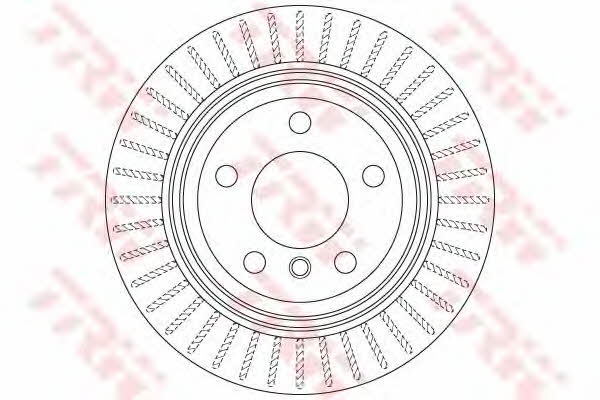 Rear vented brake disc TRW DF6513S