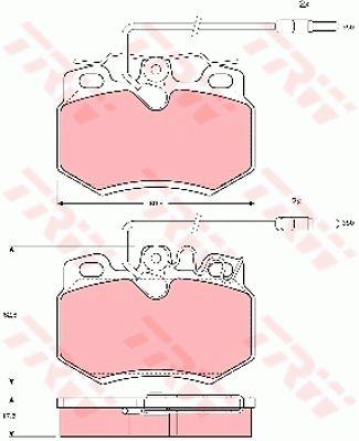 TRW GDB790 TRW COTEC disc brake pads, set GDB790