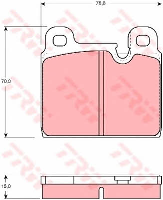 TRW GDB918 TRW COTEC disc brake pads, set GDB918