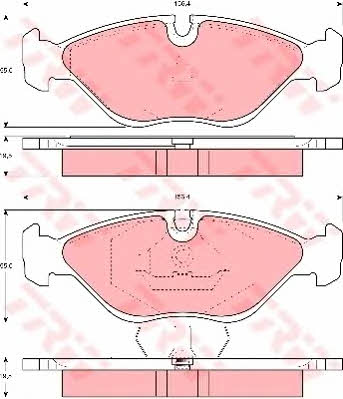 TRW GDB969 TRW COTEC disc brake pads, set GDB969