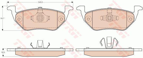 TRW GDB1754 TRW COTEC disc brake pads, set GDB1754