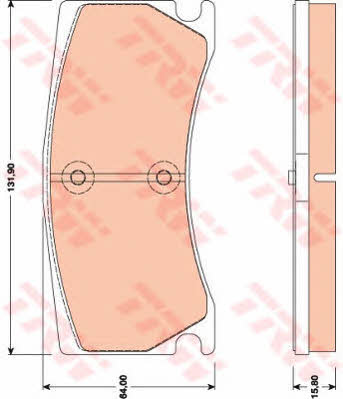 TRW GDB1801 TRW COTEC disc brake pads, set GDB1801