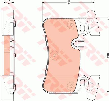 TRW COTEC brake pad set TRW GDB1856