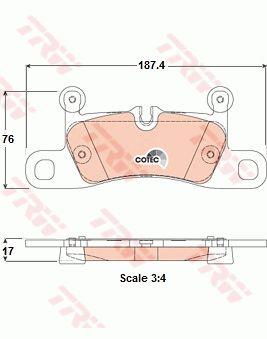 TRW TRW COTEC brake pad set – price 217 PLN