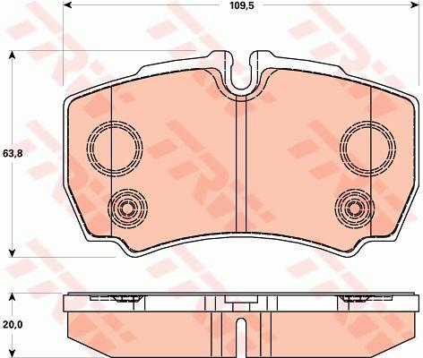TRW COTEC brake pad set TRW GDB1901