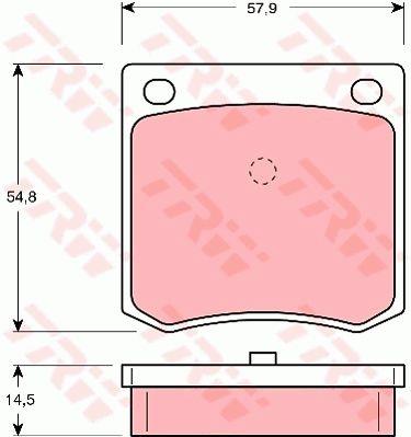 TRW GDB191 TRW COTEC disc brake pads, set GDB191