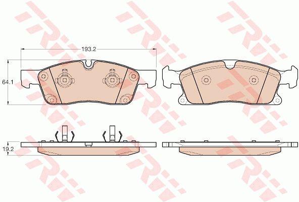 TRW COTEC brake pad set TRW GDB1955