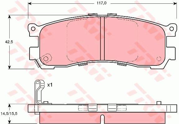 TRW GDB3179 TRW COTEC disc brake pads, set GDB3179