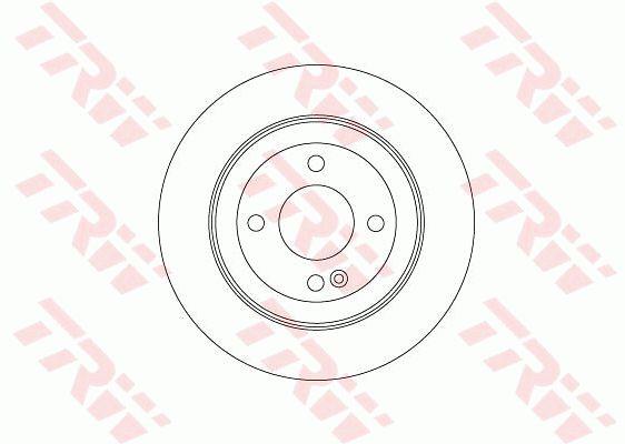 Rear solid brake disc TRW DF7928