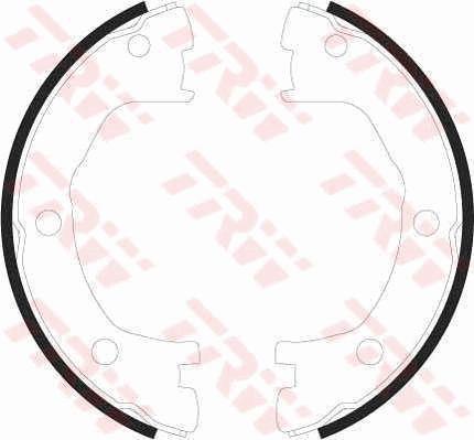 TRW GS8440 Parking brake shoes GS8440