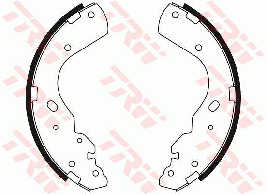 TRW Brake shoe set – price [object Object] PLN
