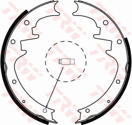 Brake shoe set TRW GS8444