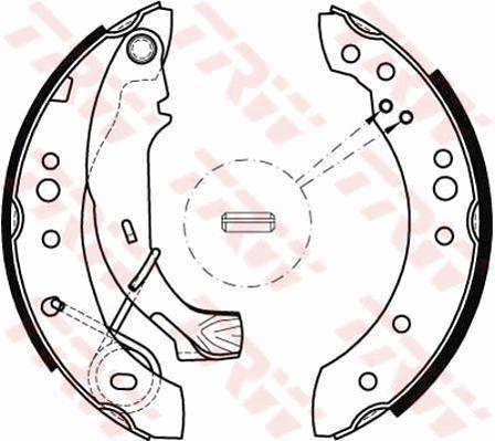 Brake shoe set TRW GS8467