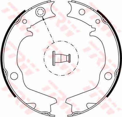 Handbrake shoes TRW GS8479