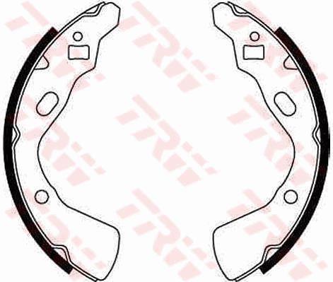 Brake shoe set KIA Pride (Kia Pride): GS8519 TRW Brake shoe set