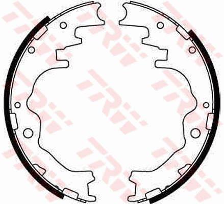 TRW GS8550 Brake shoe set GS8550