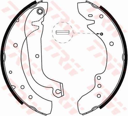 Brake shoe set TRW GS8565