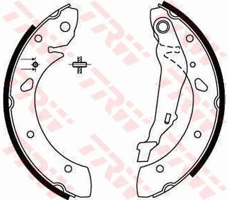 TRW GS8632 Brake shoe set GS8632 GS8632 TRW Brake shoe set