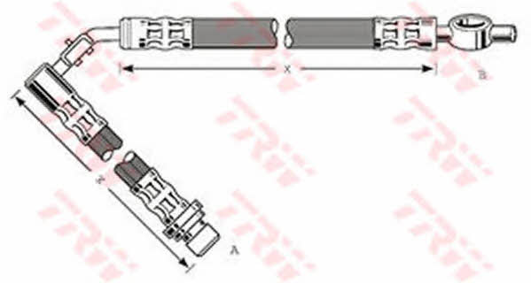 Brake Hose TRW PHD257