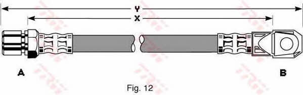 Brake Hose TRW PHD263