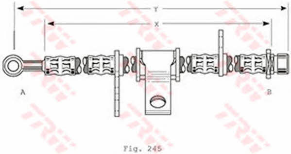 TRW PHD368 Brake Hose PHD368