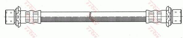 Flexible brake pipe Toyota Tercel: PHA557 TRW Brake Hose