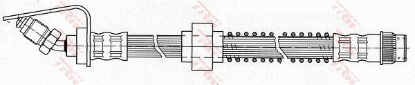 Flexible brake line Opel Movano: PHB423 TRW Brake Hose