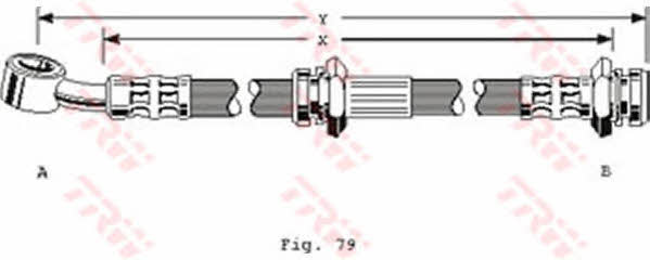 TRW PHD157 Brake Hose PHD157