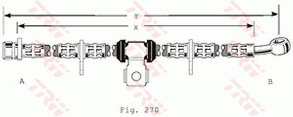 Brake Hose TRW PHD195