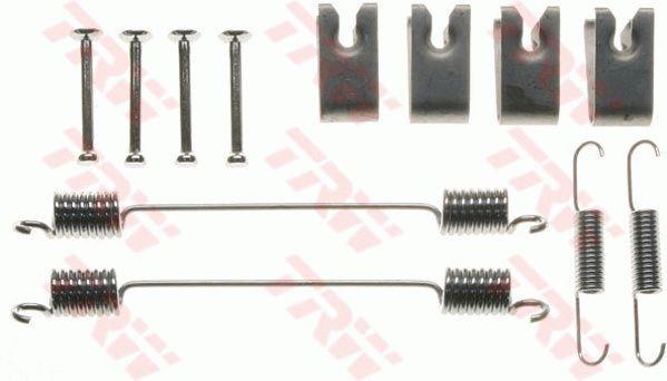 Rear brake pad fitting kit Audi A1: SFK410 TRW Brake pad fitting kit