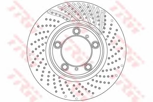 Front vented brake disc TRW DF6464S