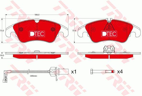 Brake pad set TRW GDB1768DTE